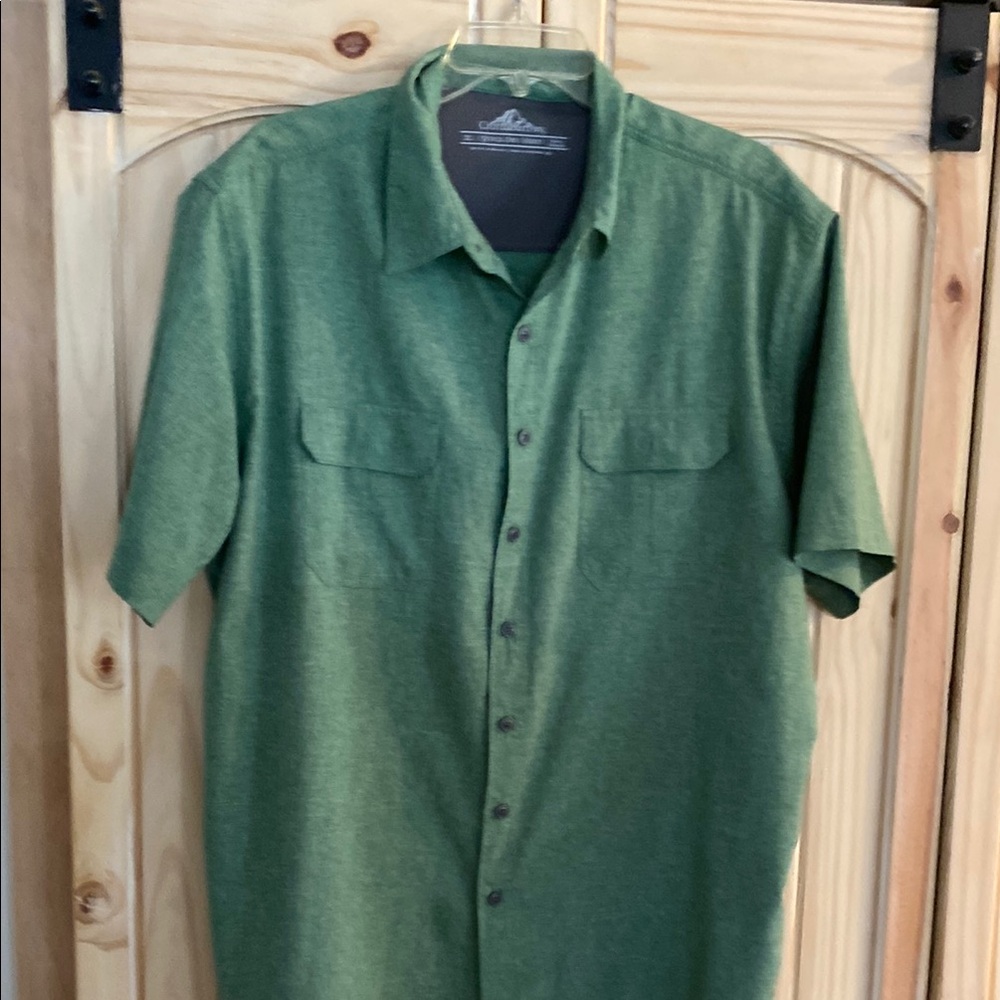 Croft & Barrow Green Casual Button Down Shirt